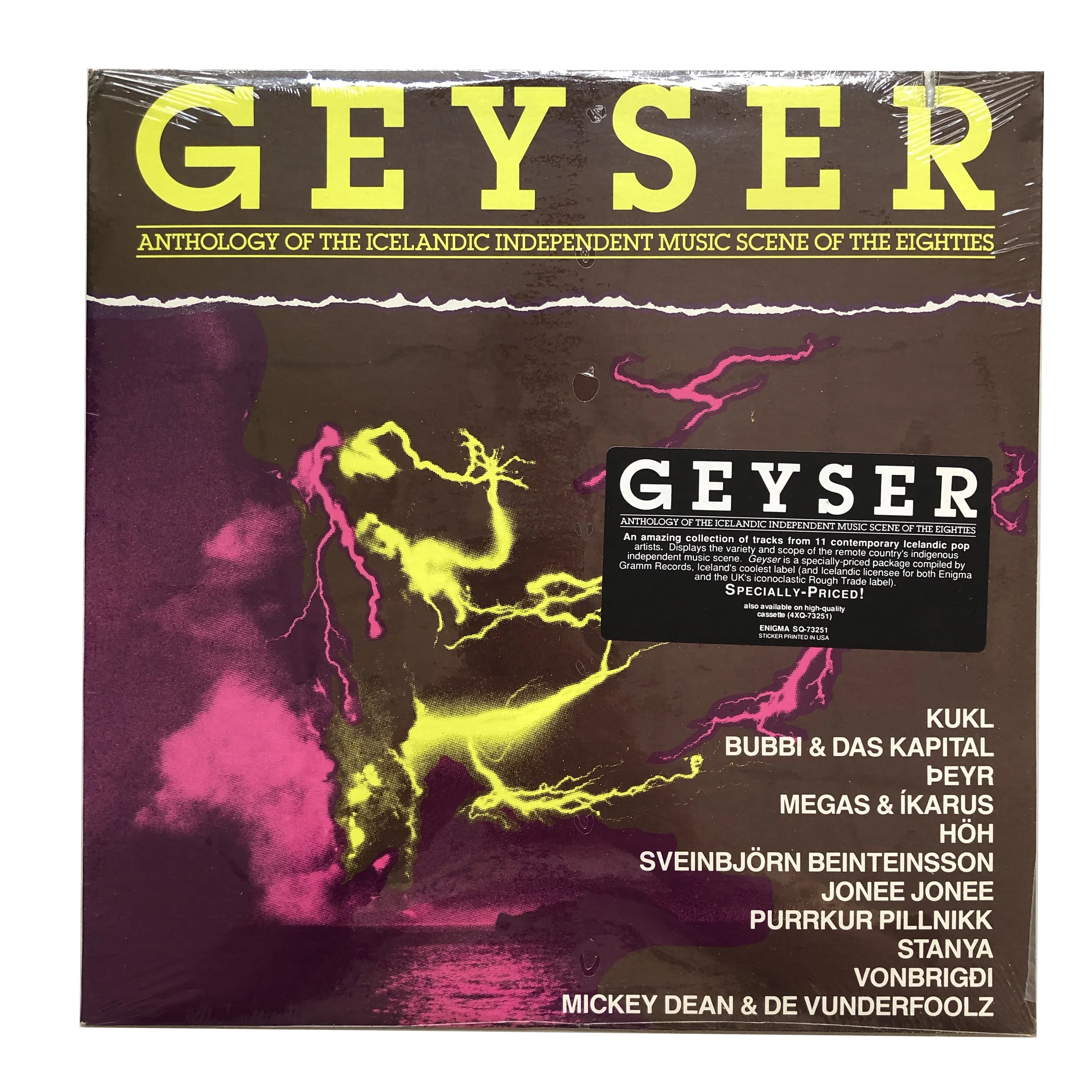 Geyser: Anthology of the Icelandic Independent Music Scene of the Eighties 12" (sealed 1987 dead stock)