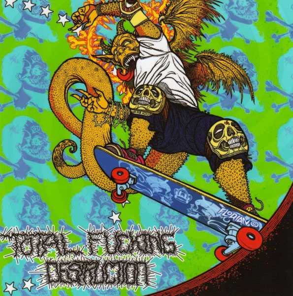 Agoraphobic Nosebleed / Total Fucking Destruction: Frontside Nosegrind 7" - Image 2