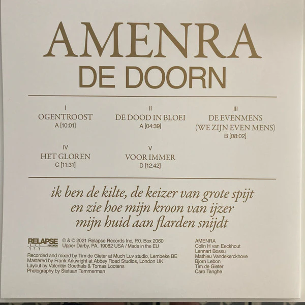 Amenra: De Doorn 12" - Image 2