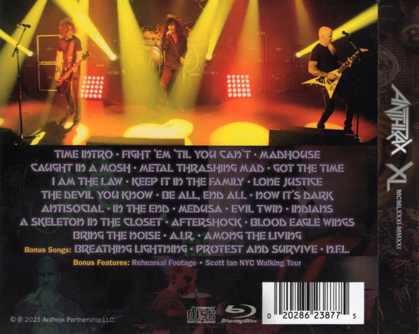 Anthrax: XL (MCMLXXXI - MMXXI) CD+BR - Image 2