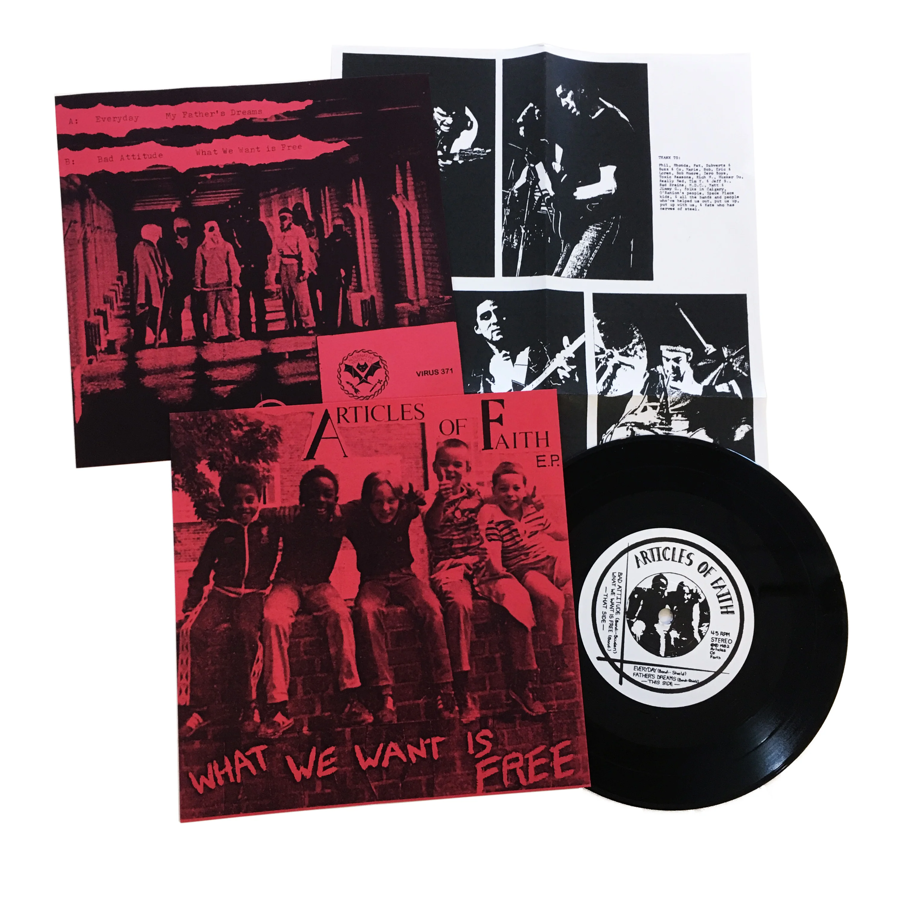 Articles of Faith: What We Want Is Free 7" - Image 3