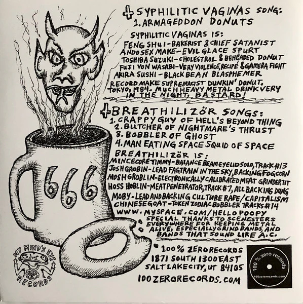 Breathilizör / Syphilitic Vaginas: Split 7" - Image 2