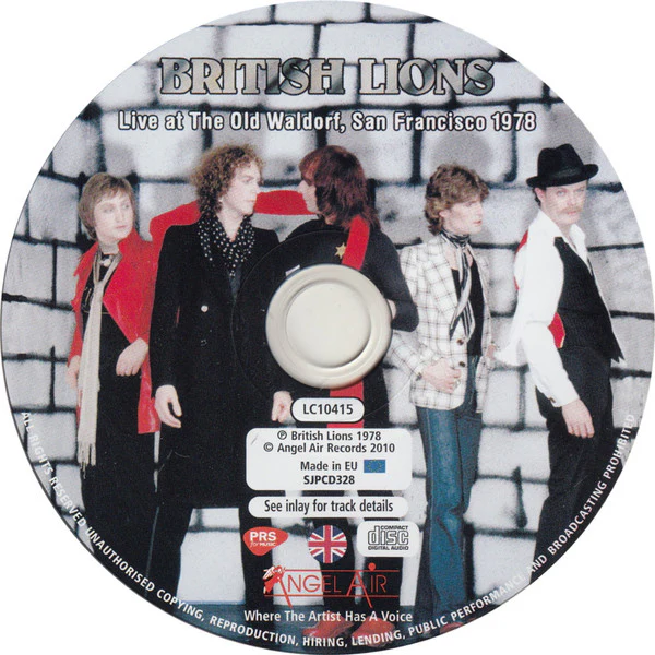 British Lions: Live At The Old Waldorf, San Francisco 1978 CD - Image 3