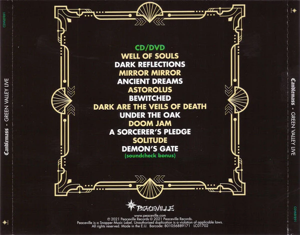 Candlemass: Green Valley Live CD+DVD - Image 2