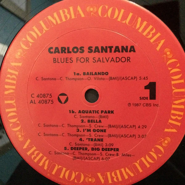 Carlos Santana: Blues For Salvador 12" - Image 3