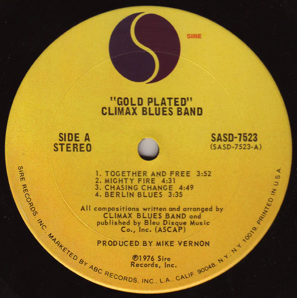 Climax Blues Band: Gold Plated 12" - Image 3