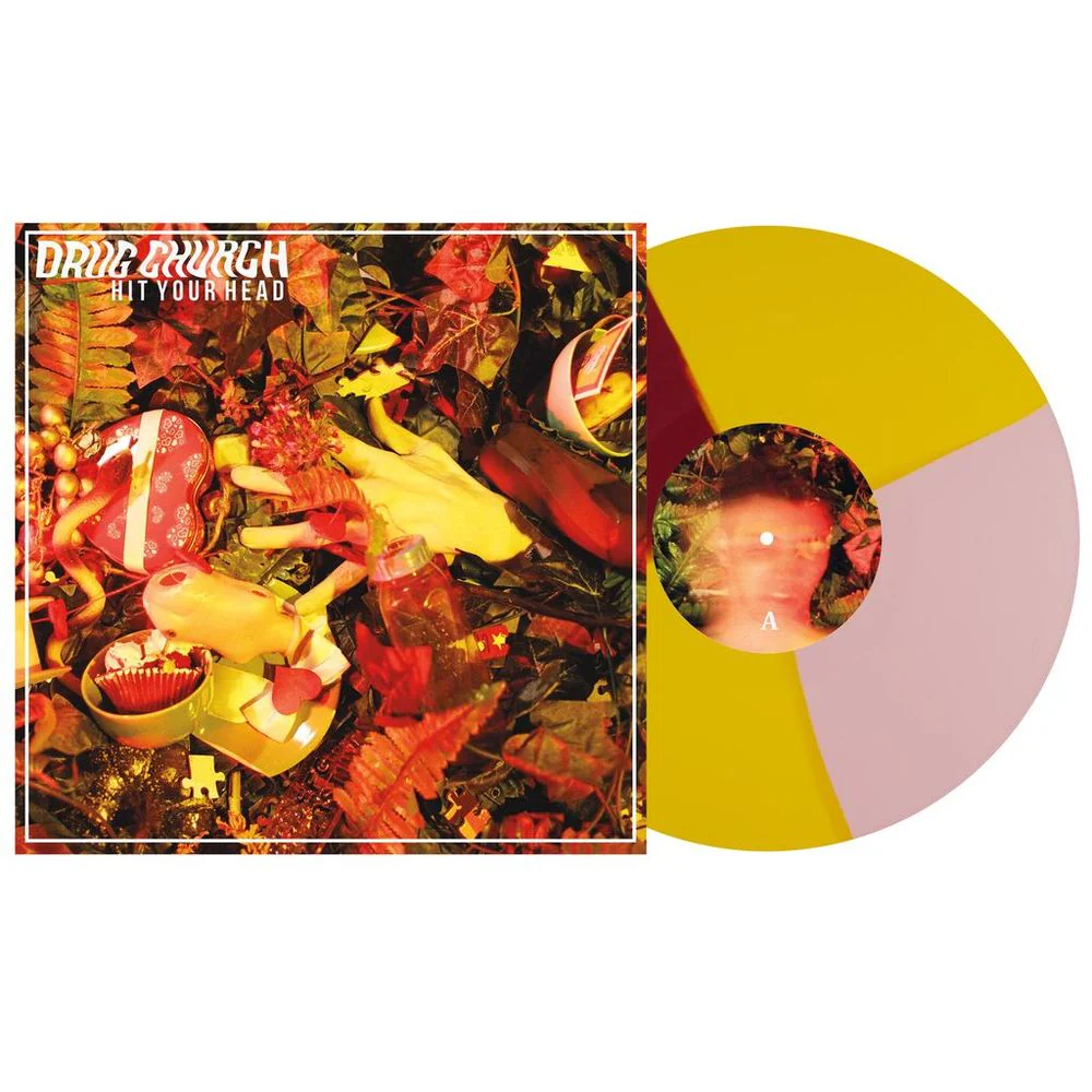 Drug Church: Hit Your Head 12" (Indie Exclusive Baby Pink/Canary Yellow/Oxblood Quad vinyl)