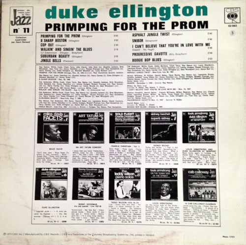 Duke Ellington And His Orchestra: Primping For The Prom 12" - Image 2