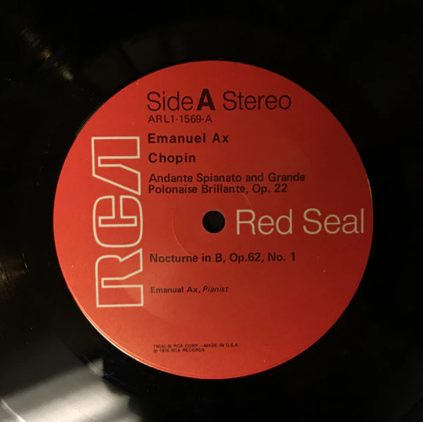 Emanuel Ax: Chopin 12" - Image 3
