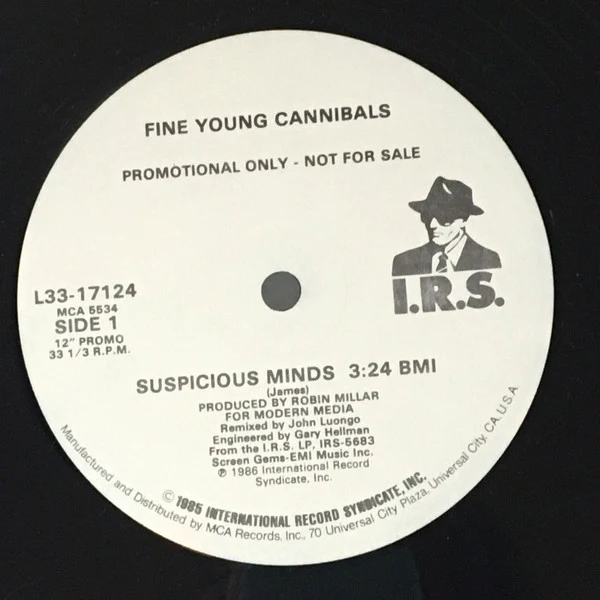 Fine Young Cannibals: Suspicious Minds 12" - Image 2