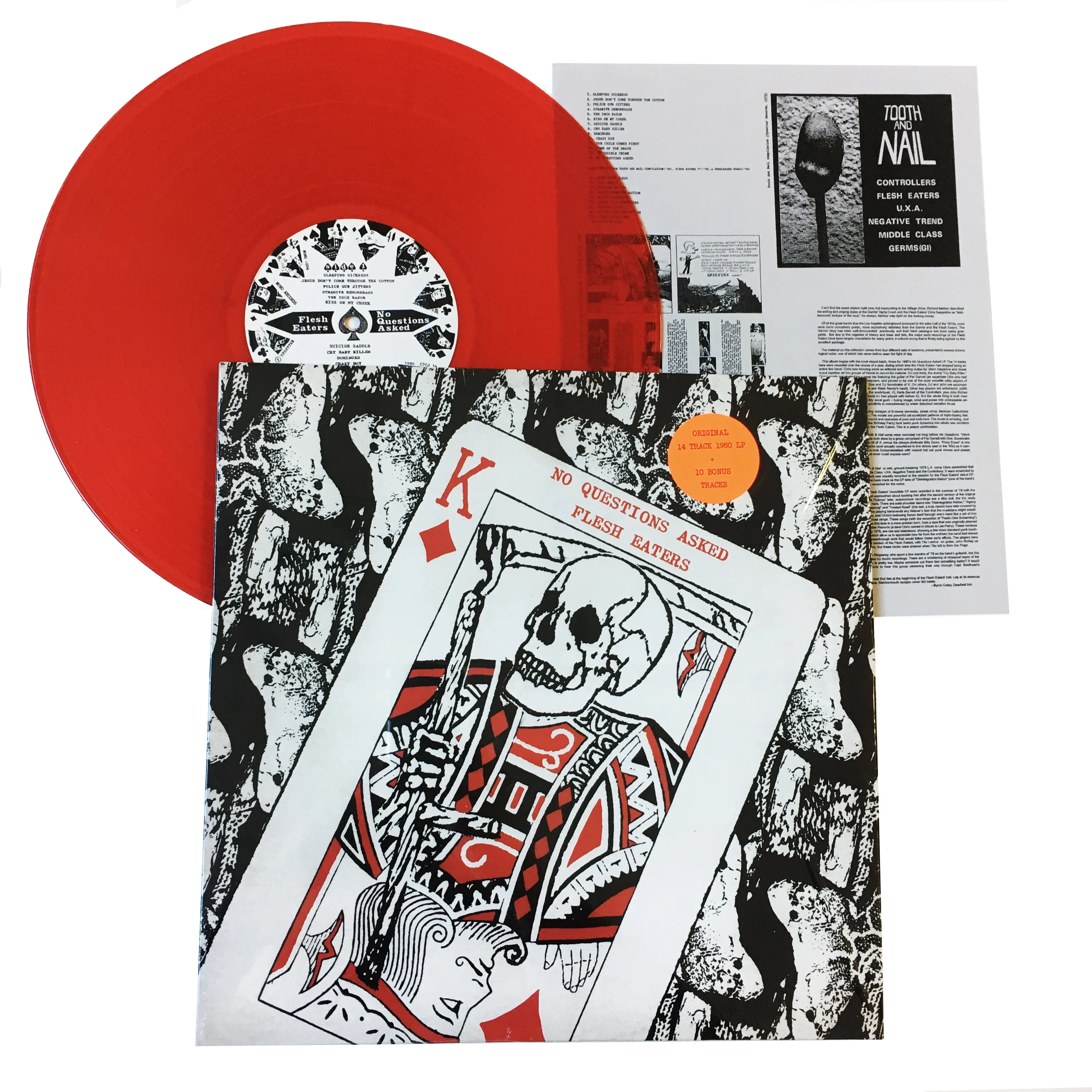 Flesh Eaters: No Questions Asked 12" (red vinyl)