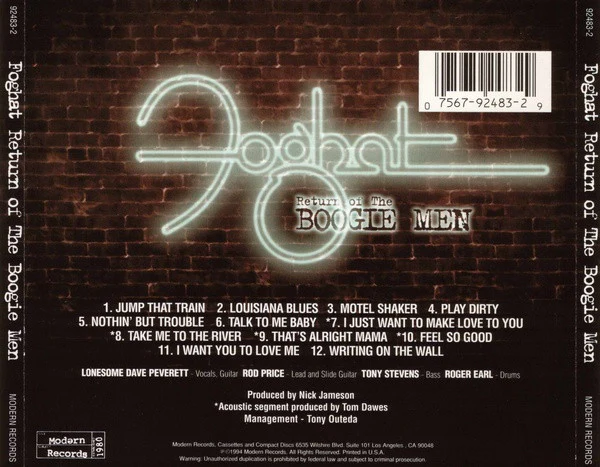 Foghat: Return Of The Boogie Men CD - Image 2