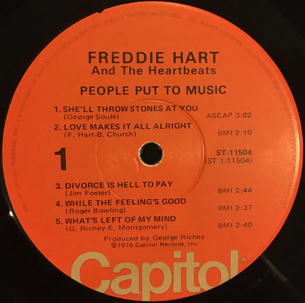 Freddie Hart And The Heartbeats: People Put To Music 12" - Image 3