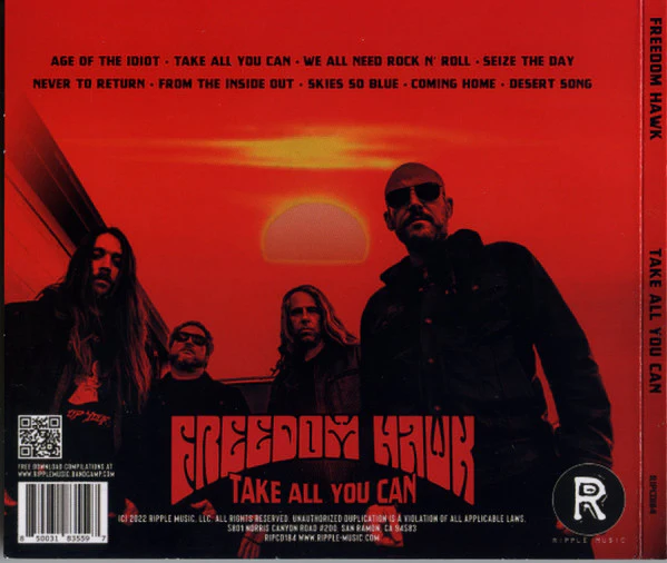 Freedom Hawk: Take All You Can CD - Image 2