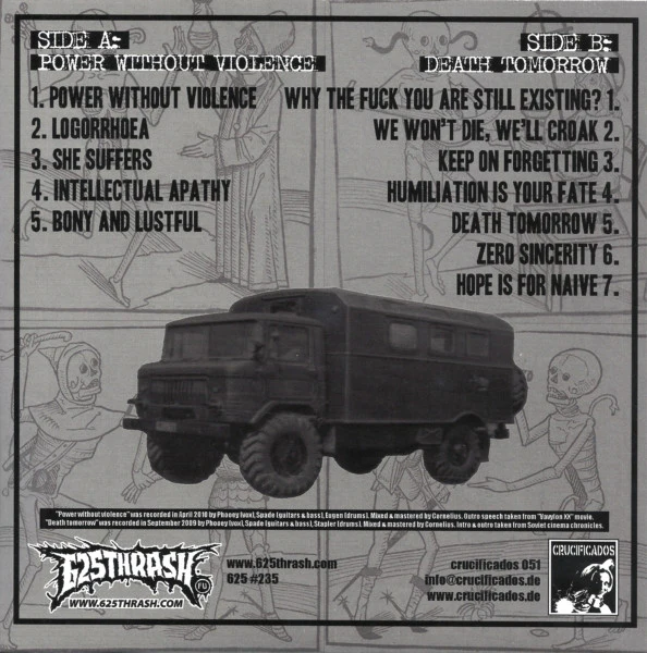 Gaz-66 Intrusion: Power Without Violence / Death Tomorrow 7" - Image 2