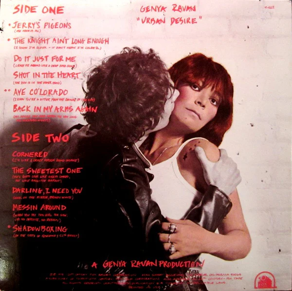 Genya Ravan: Urban Desire 12" - Image 2