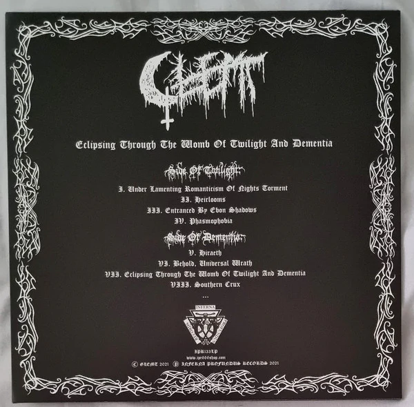 Glemt: Eclipsing Through The Womb Of Twilight And Dementia 12" - Image 3