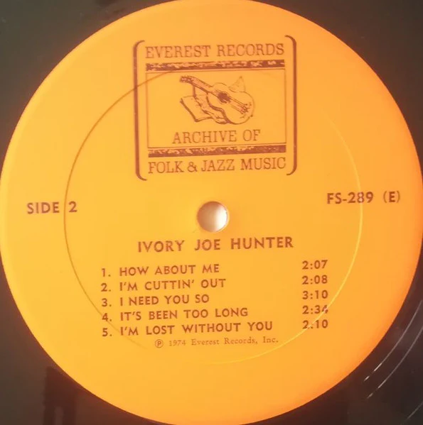 Ivory Joe Hunter: S/T 12" - Image 2