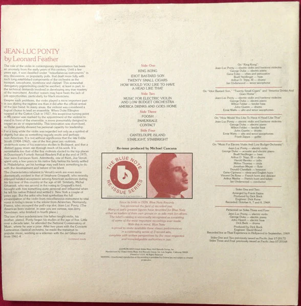Jean-Luc Ponty: Canteloupe Island 2x12" - Image 2