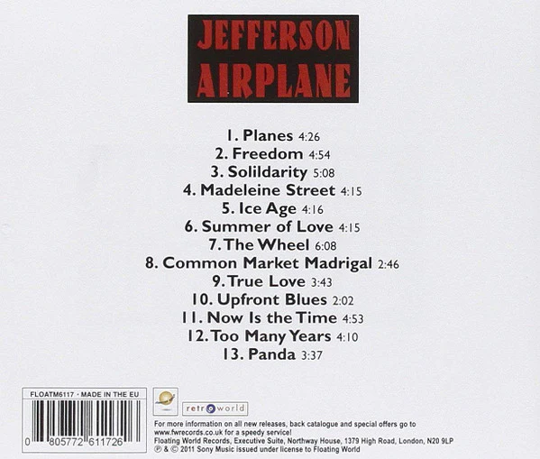 Jefferson Airplane: S/T CD - Image 2