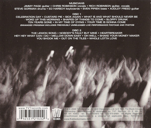Jimmy Page & the Black Crowes: Live At The Greek 2xCD - Image 2