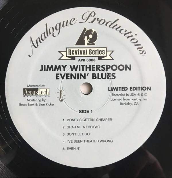 Jimmy Witherspoon: Evenin' Blues 12" - Image 3
