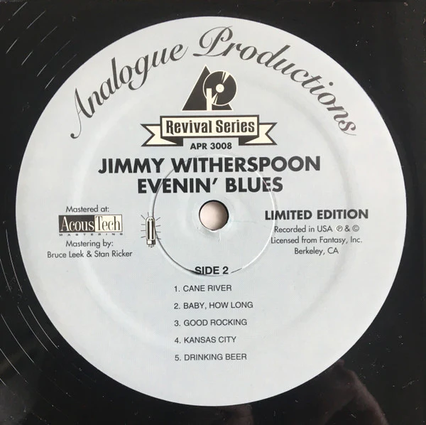 Jimmy Witherspoon: Evenin' Blues 12" - Image 4