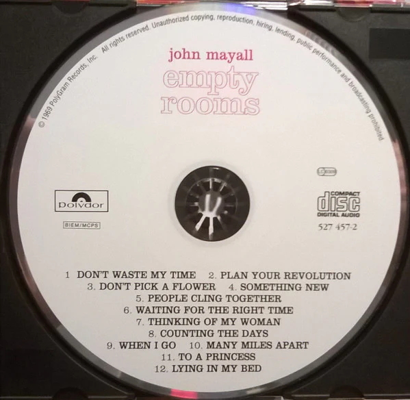John Mayall: Empty Rooms CD - Image 3