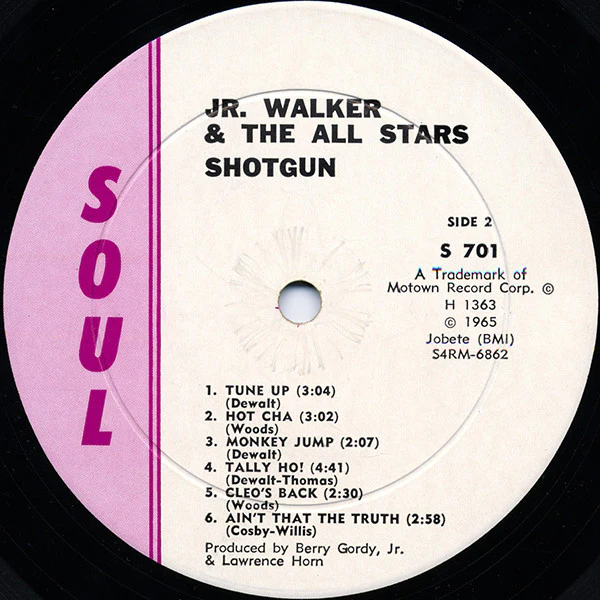 Junior Walker & The All Stars: Shotgun 12" - Image 4