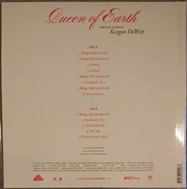 Keegan DeWitt: Queen Of Earth (Original Score) 12" - Image 2