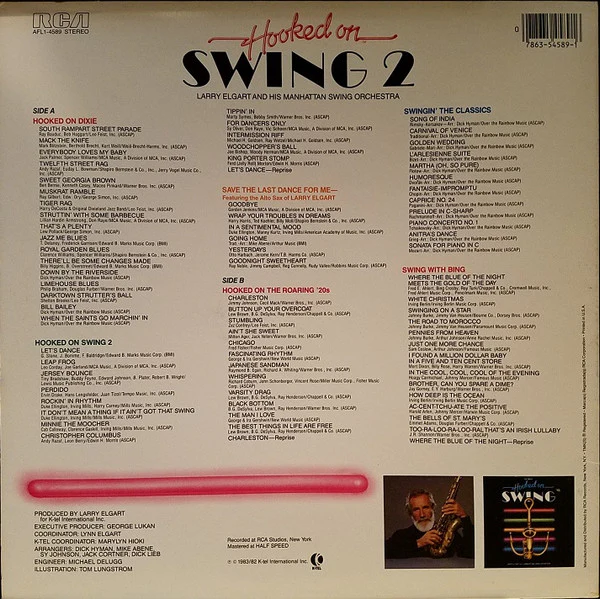 Larry Elgart And His Manhattan Swing Orchestra: Hooked On Swing 2 12" - Image 4