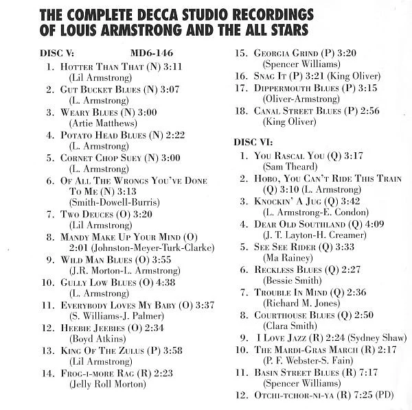 Louis Armstrong And His All-Stars: The Complete Decca Studio Recordings Of Louis Armstrong And The All Stars CD box set - Image 22