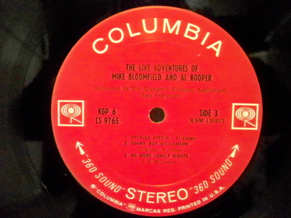 Mike Bloomfield / Al Kooper: The Live Adventures Of 2x12" - Image 2