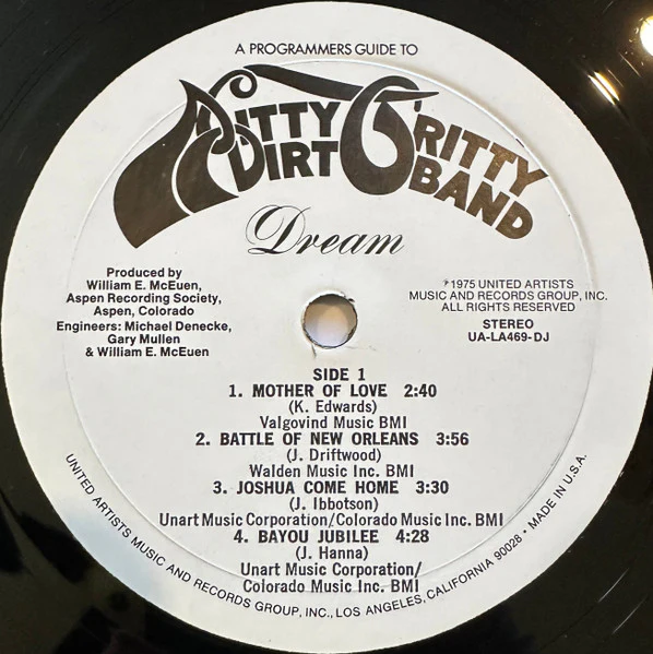 Nitty Gritty Dirt Band: A Programmer's Guide To Nitty Gritty Dirt Band Dream 12" - Image 2