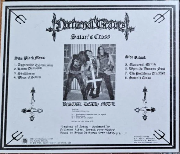 Nocturnal Graves: Satan's Cross CD - Image 2