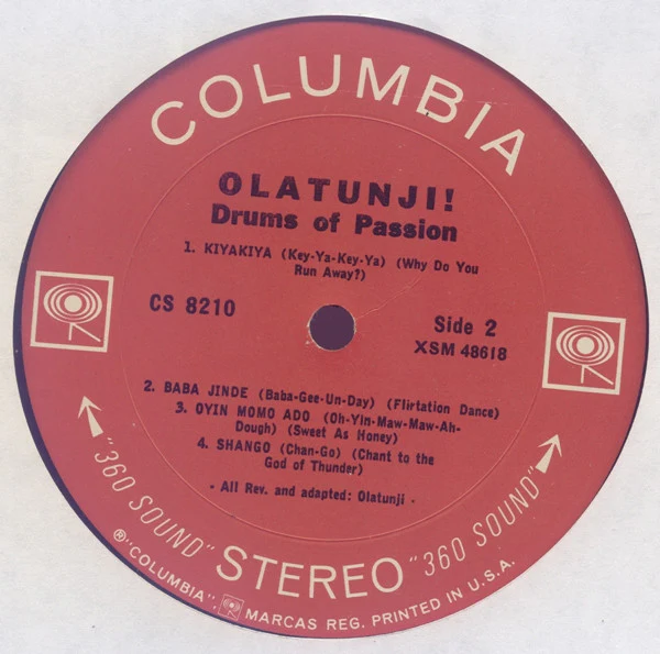 Olatunji!: Drums of Passion 12" - Image 3