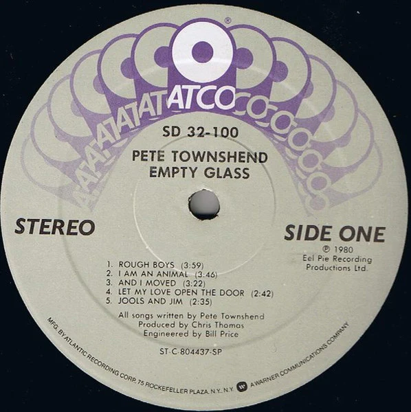 Pete Townshend: Empty Glass 12" - Image 3