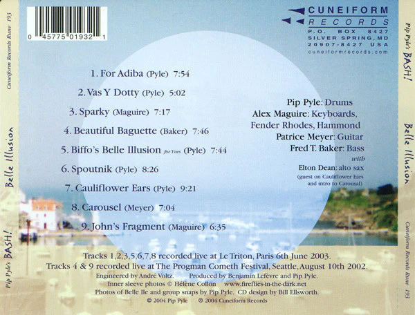 Pip Pyle's Bash!: Belle Illusion CD - Image 2