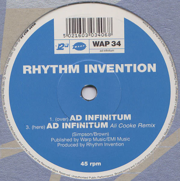 Rhythm Invention: Ad Infinitum 12"