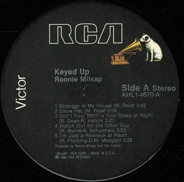 Ronnie Milsap: Keyed Up 12" - Image 3