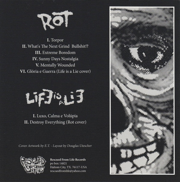 Rot / Life Is A Lie: Split EP 7" - Image 2