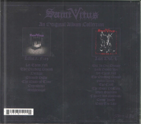 Saint Vitus: An Original Album Collection: Lillie: F-65 + Live Vol. 2 2xCD - Image 2