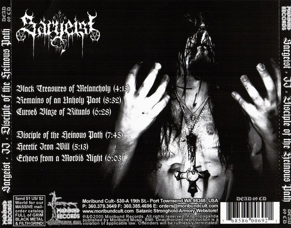 Sargeist: Disciple Of The Heinous Path CD - Image 2