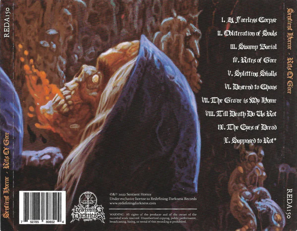 Sentient Horror: Rites Of Gore CD - Image 2