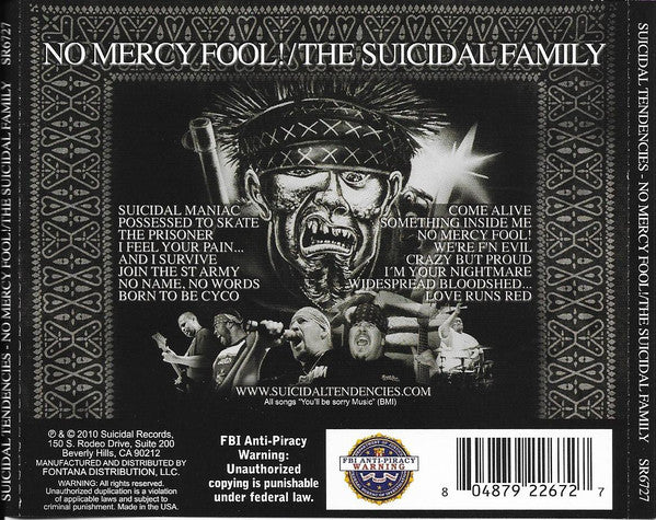 Suicidal Tendencies: No Mercy Fool!/The Suicidal Family CD - Image 2