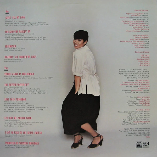 Tata Vega: Givin' All My Love 12" - Image 3