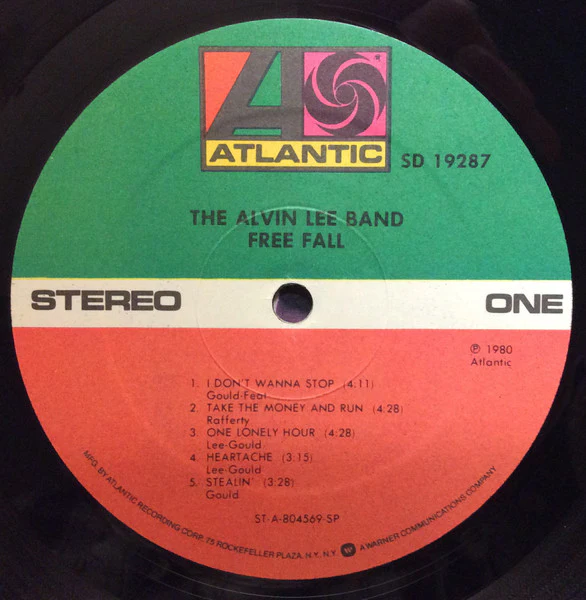 The Alvin Lee Band: Free Fall 12" - Image 3