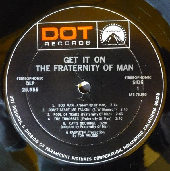 The Fraternity Of Man: Get It On! 12" - Image 3