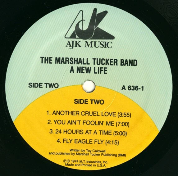 The Marshall Tucker Band: A New Life 12" - Image 2