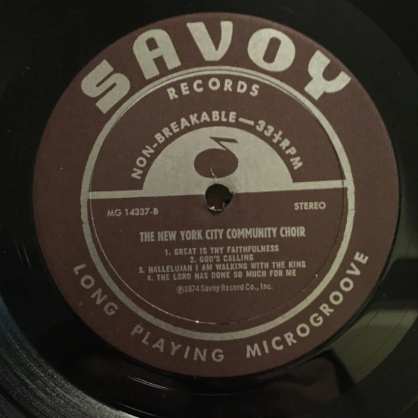 The New York Community Choir: Great Is Thy Faithfulness 12" - Image 3